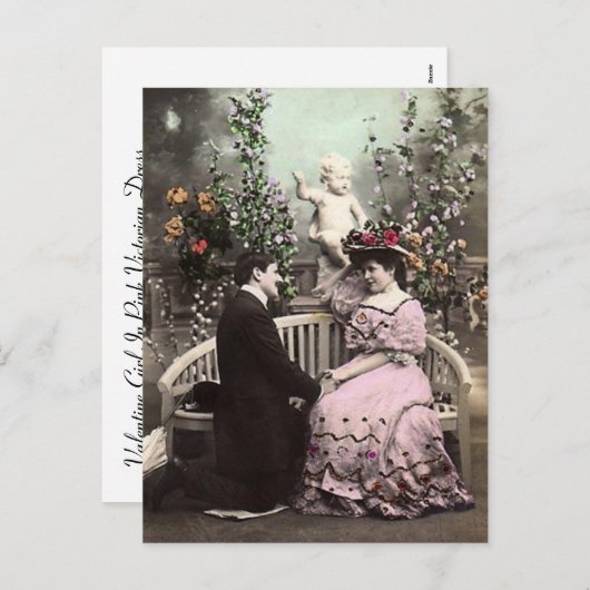 Valentijn Datum Feestdagenkaart (Voorkant / Achterkant)