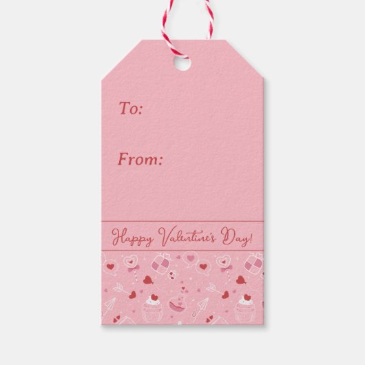 Valentijn Day Cute Decor Cadeaulabel (Voorkant)