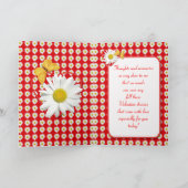 Valentijn Day Daisies and Hearts Card Feestdagen Kaart (Binnen)