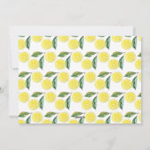 Valentijn Day Dinner Lemon Party Waterverf Feestdagenkaart (Achterkant)