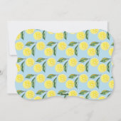 Valentijn Day Dinner Lemon Party Waterverf Feestdagenkaart (Achterkant)