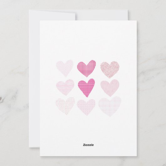 Valentijn Day Dinner Party Feestdagenkaart (Achterkant)