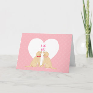 Valentijn Day Dogs Wenskaart Feestdagen Kaart