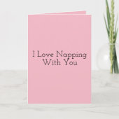 Valentijn Day Kaart Love Napping Jubileum Love (Voorkant)