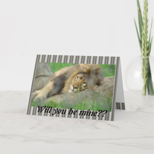 Valentijn Day_Lion Kaart (Voorkant)