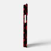 Valentijn Day phone case Fun hearts monogram (Achterkant / Rechts)