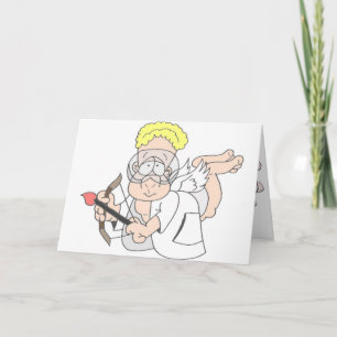 [Valentijn] de Cupido van de Wetenschapper Feestdagen Kaart