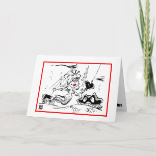 Valentijn: DE "HAAK, LIJN & DAALT HAAR " Feestdagen Kaart