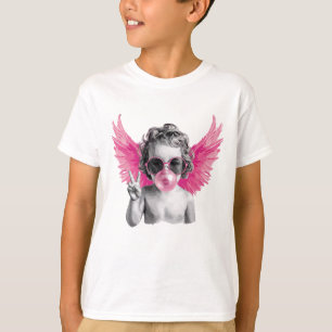 Valentijn die bubbels blaast Cupido Valentijnsdag T-shirt