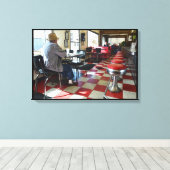  Valentijn Diner Interior Canvas Afdruk (Insitu (Houten vloer))
