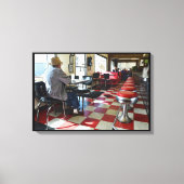  Valentijn Diner Interior Canvas Afdruk (Voorkant)