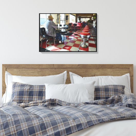  Valentijn Diner Interior Canvas Afdruk (Insitu (Slaapkamer))