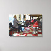  Valentijn Diner Interior Canvas Afdruk (Voorkant)