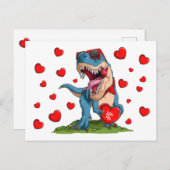 Valentijn Dinosaur Briefkaart (Voorkant / Achterkant)