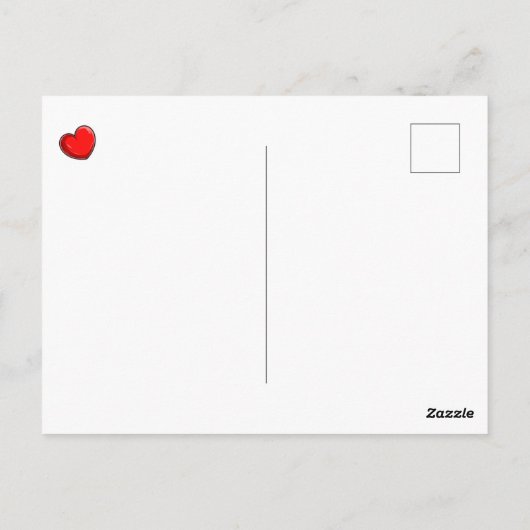 Valentijn Dinosaur Briefkaart (Achterkant)