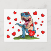 Valentijn Dinosaur Briefkaart (Voorkant)