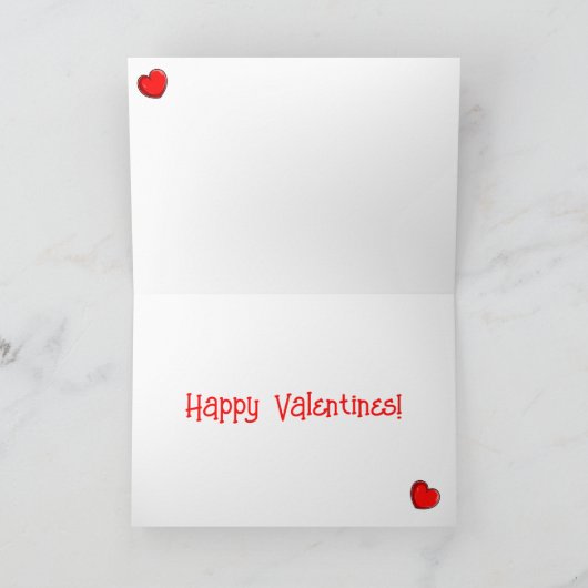 Valentijn Dinosaur Kaart (Binnen)