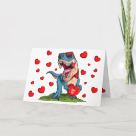 Valentijn Dinosaur Kaart