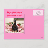 Valentijn Dobercard Feestdagenkaart (Achterkant)