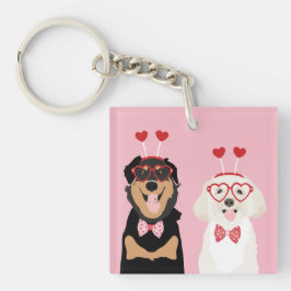 Valentijn Dogs Rottweiler Maltipoo Puppy Sleutelhanger