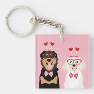 Valentijn Dogs Rottweiler Maltipoo Puppy Sleutelhanger