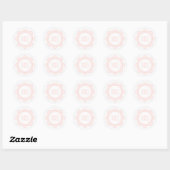 Valentijn Doily Sticker - Roze (Vel)