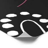 Valentijn Doodle Heart  Poster (Hoek)