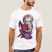 Valentijn Dragon gothic fairy Shirt (Voorkant)