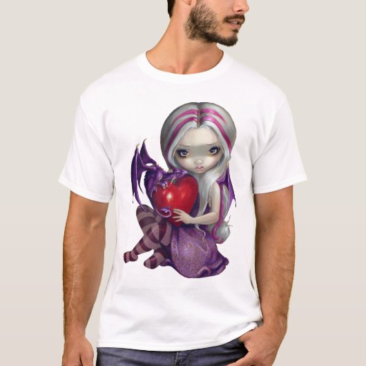 Valentijn Dragon gothic fairy Shirt (Voorkant)