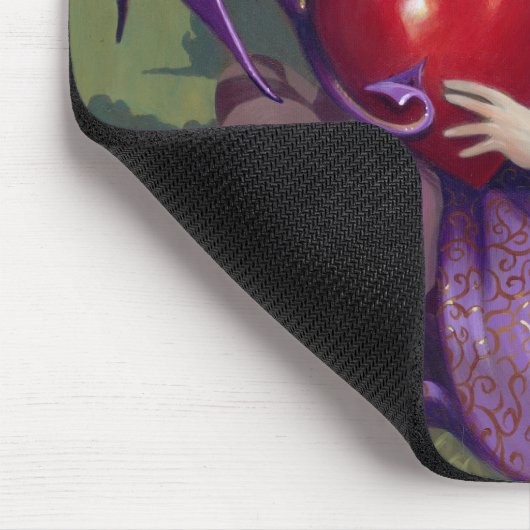 "Valentijn Dragon" Mousepad Muismat (Hoek)