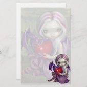 "Valentijn Dragon" — Stationery Briefpapier (Voorkant / Achterkant)