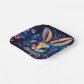 Valentijn Dream Hearts: Regenboog Doodle Bunny Papieren Bordje (Gebogen)