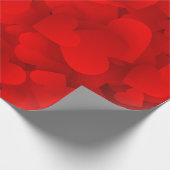 Valentijn - drijvende harten cadeaupapier (Hoek)