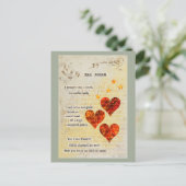 Valentijn droomharten feestdagenkaart (Staand voorkant)