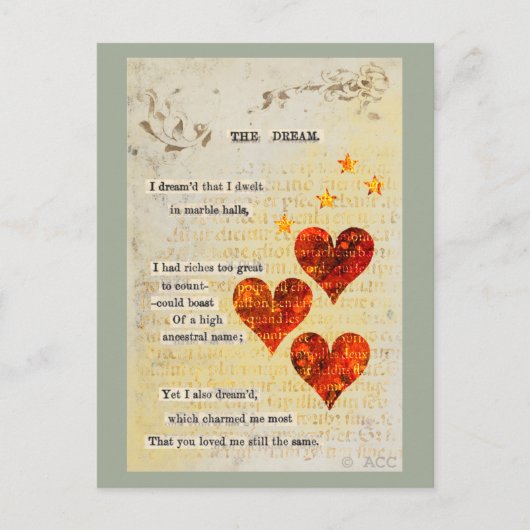 Valentijn droomharten feestdagenkaart (Voorkant)