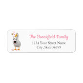 Valentijn Duck Return Address Label (Voorkant)