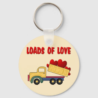 Valentijn Dump truck met liefdesbelasting Sleutelhanger