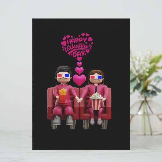 VALENTIJN EDITIE FEESTDAGENKAART (Staand voorkant)