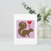 Valentijn eekhoorn feestdagenkaart (Staand voorkant)