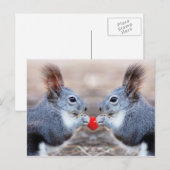 Valentijn eekhoorns Briefkaart (Voorkant / Achterkant)