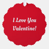 Valentijn Eekhoorns Papier Ornament Kaart (Achterkant)