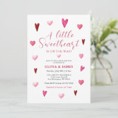 Valentijn Een beetje Lieverd Baby shower Kaart (Staand voorkant)