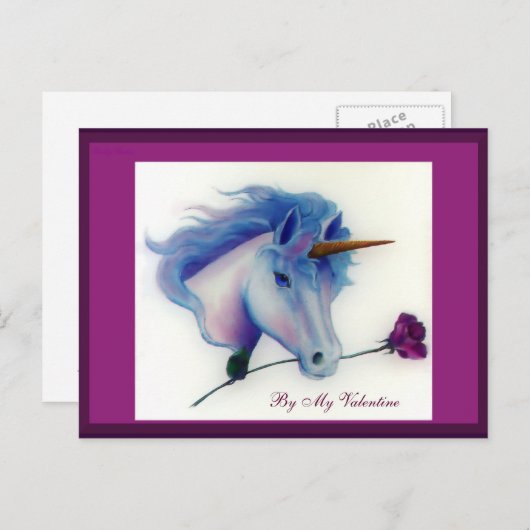 Valentijn Eenhoorn Briefkaarten (Voorkant / Achterkant)