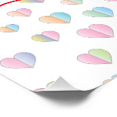 Valentijn Elegant met elkaar verbonden harten ontw Perfect Poster (Hoek)