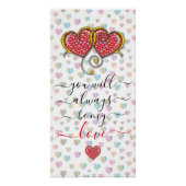 Valentijn Elegant met elkaar verbonden harten ontw Perfect Poster (Voorkant)