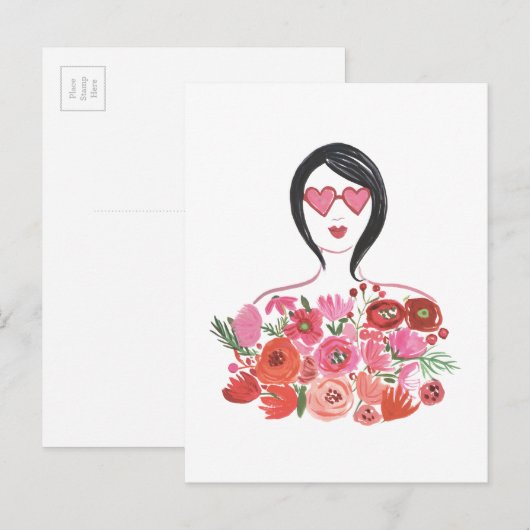 Valentijn Elegante I Feestdagenkaart (Voorkant / Achterkant)