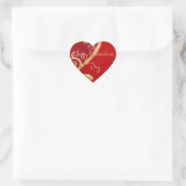 Valentijn Elegantie 2 Hart Sticker (Tas)