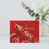 Valentijn elegantie feestdagenkaart (Staand voorkant)