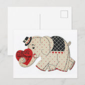 Valentijn Elephant Briefkaart (Voorkant / Achterkant)