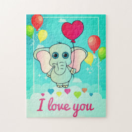 Valentijn Elephant Legpuzzel